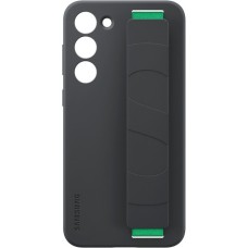 SAMSUNG Silicone Grip Case, Schutzhülle(schwarz/grün, Samsung Galaxy S23+)