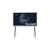 SAMSUNG The Serif GQ-43LS01BG, QLED-Fernseher(108 cm (43 Zoll), weiß/schwarz, UltraHD/4K, SmartTV, WLAN, Bluetooth, HDR10+)