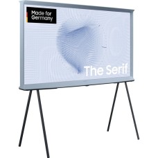 SAMSUNG The Serif GQ-55LS01BH, QLED-Fernseher(108 cm (55 Zoll), taubenblau/schwarz, UltraHD/4K, SmartTV, WLAN, Bluetooth, HDR10+, FreeSync Premium)