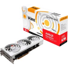 SAPPHIRE Radeon RX 7800 XT PURE GAMING OC 16G, Grafikkarte(weiß, RDNA 3, GDDR6, 2x DisplayPort, 2x HDMI 2.1)
