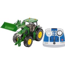 SIKU CONTROL32 John Deere 7310R mit Frontlader und Bluetooth-Fernsteuermodul, RC(grün, 1:32)