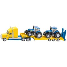 SIKU FARMER LKW mit New Holland Traktoren, Modellfahrzeug