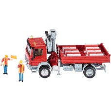 SIKU SUPER Mercedes Atego mit Kran, Modellfahrzeug(rot)