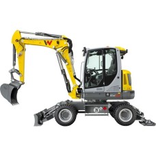 SIKU SUPER Wacker Neuson EW65 Mobilbagger, Modellfahrzeug(gelb/grau)