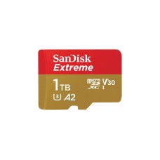 SanDisk Extreme 1 TB microSDXC, Speicherkarte(UHS-I U3, Class 10, V30, A2)