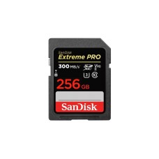 SanDisk Extreme PRO 256 GB SDXC, Speicherkarte(schwarz, UHS-II U3, Class 10, V90)