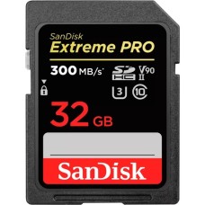 SanDisk Extreme PRO 32 GB SDHC, Speicherkarte(schwarz, UHS-II U3, Class 10, V90)