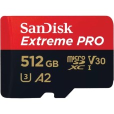 SanDisk Extreme PRO 512 GB microSDXC, Speicherkarte(UHS-I U3, Class 10, V30, A2)