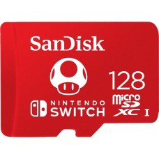 SanDisk Nintendo Switch 128 GB microSDXC, Speicherkarte(rot, UHS-I U3, V30)