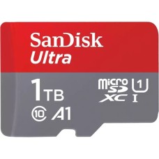 SanDisk Ultra 1 TB microSDXC, Speicherkarte(grau/rot, UHS-I U1, Class 10, A1)