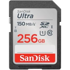 SanDisk Ultra 256 GB SDXC, Speicherkarte(schwarz, UHS-I U1, Class 10)