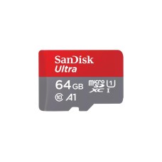 SanDisk Ultra 64 GB microSDXC, Speicherkarte(UHS-I U1, Class 10, A1)