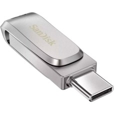SanDisk Ultra Dual Drive Luxe 1 TB, USB-Stick(silber, USB-A 3.2 Gen 1, USB-C 3.2 Gen 1)