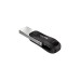 SanDisk iXpand Go 256 GB, USB-Stick(schwarz/silber, USB-A 3.2 Gen 1, Apple Lightning Connector)