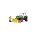 Schleich Farm World Traktor mit Anhänger, Spielfahrzeug
