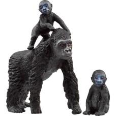 Schleich Wild Life Flachland Gorilla Familie, Spielfigur
