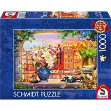 Schmidt Spiele Besuch in Amsterdam, Puzzle(1000 Teile)