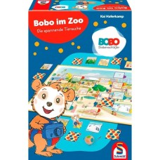 Schmidt Spiele Bobo Siebenschläfer: Bobo im Zoo - Die spannende Tiersuche, Brettspiel