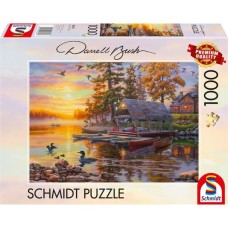 Schmidt Spiele Darrell Bush: Bootshaus mit Kanus, Puzzle(1000 Teile)