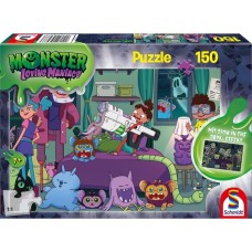 Schmidt Spiele Monster Loving Maniacs: Bo als Monsterjäger, Puzzle(150 Teile, Glow in the Dark)