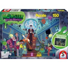 Schmidt Spiele Monster Loving Maniacs: Lustige Monsterparty, Puzzle(150 Teile, Glow in the Dark)