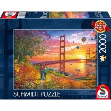 Schmidt Spiele Spaziergang zur Golden Gate Bridge, Puzzle(2000 Teile)