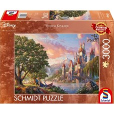 Schmidt Spiele Thomas Kinkade Studios: Belle's Magical World, Puzzle(Disney Dreams Collections)