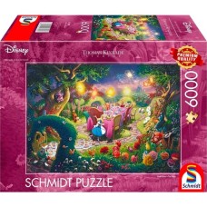 Schmidt Spiele Thomas Kinkade Studios: Disney Dreams Collection - Alice in Wonderland, Mad Hatter’s Tea Party, Puzzle(6000 Teile)