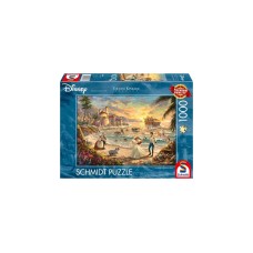 Schmidt Spiele Thomas Kinkade Studios: Disney Dreams Collection - The Little Mermaid Celebration of Love, Puzzle(1000 Teile)