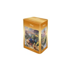 Schmidt Spiele Thomas Kinkade Studios: Disney - Beauty and the Beast in der Nostalgie Metalldose, Puzzle(500 Teile)
