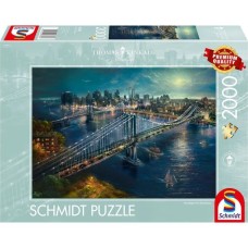 Schmidt Spiele Thomas Kinkade Studios: Mond über Manhatten, Puzzle(1000 Teile)
