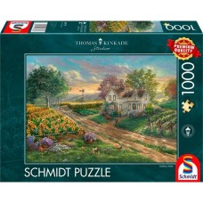 Schmidt Spiele Thomas Kinkade Studios: Sonnenblumenfelder, Puzzle(1000 Teile)