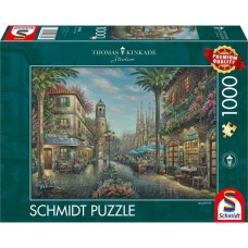 Schmidt Spiele Thomas Kinkade Studios: Spanisches Straßencafé, Puzzle(1000 Teile)