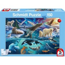 Schmidt Spiele Tiere in der Arktis, Puzzle(150 Teile)