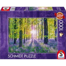 Schmidt Spiele Zarte Glockenblumen im Wald, Puzzle(1000 Teile)