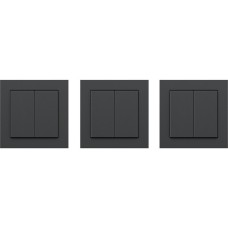 Senic Friends of Hue Smart Switch, Taster(schwarz (matt), Dreierpack)