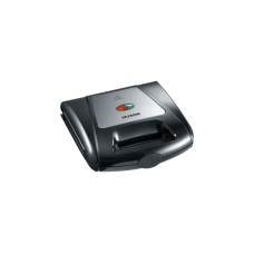 Severin 3in1 Sandwich-Toaster SA 2968, Sandwichmaker(schwarz/edelstahl, 1.000 Watt, mit 3 Platten-Sets)