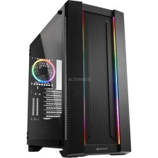 Sharkoon ELITE SHARK CA200M, Big-Tower-Gehäuse(schwarz, Tempered Glass)