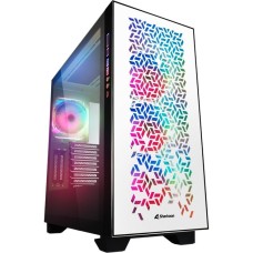 Sharkoon ELITE SHARK CA300H White, Big-Tower-Gehäuse(weiß, 2x gehärtetes Glas)
