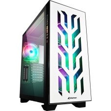 Sharkoon ELITE SHARK CA300T, Big-Tower-Gehäuse(weiß, 2x gehärtetes Glas)
