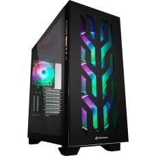 Sharkoon ELITE SHARK CA300T, Big-Tower-Gehäuse(schwarz, 2x gehärtetes Glas, Outlet)