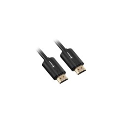 HDMI Stecker(schwarz, 1 Meter, HDMI 2.0 4K)