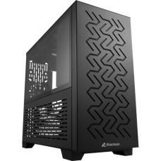 Sharkoon MS-Z1000, Tower-Gehäuse(schwarz, Seitenteil aus gehärtetem Glas)