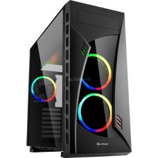 Sharkoon NIGHT SHARK RGB, Tower-Gehäuse(schwarz, Window-Kit)