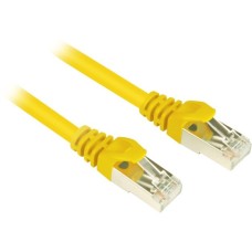 Sharkoon Patchkabel RJ45 Cat.6 SFTP(gelb, 25 cm)