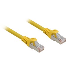 Sharkoon Patchkabel RJ45 Cat.6a SFTP(gelb, 25 cm, LSOH (Halogenfrei))