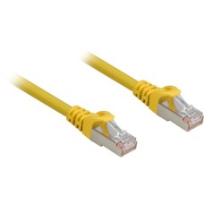 Sharkoon Patchkabel RJ45 Cat.6a SFTP(gelb, 50 cm, LSOH (Halogenfrei))