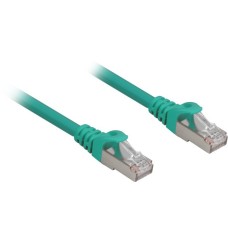 Sharkoon Patchkabel RJ45 Cat.6a SFTP(grün, 25 cm, LSOH (Halogenfrei))