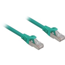 Sharkoon Patchkabel RJ45 Cat.6a SFTP(grün, 50 cm, LSOH (Halogenfrei))