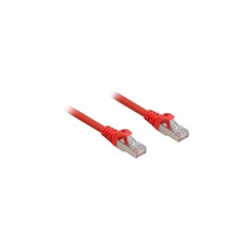 Sharkoon Patchkabel RJ45 Cat.6a SFTP(rot, 50 cm, LSOH (Halogenfrei))